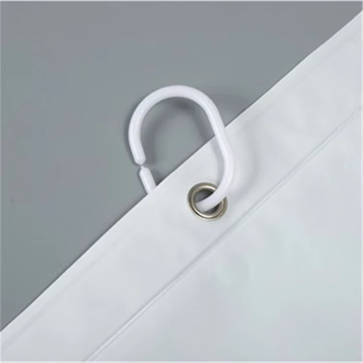 PEVA Transparent Frosted White Shower Curtain Waterproof